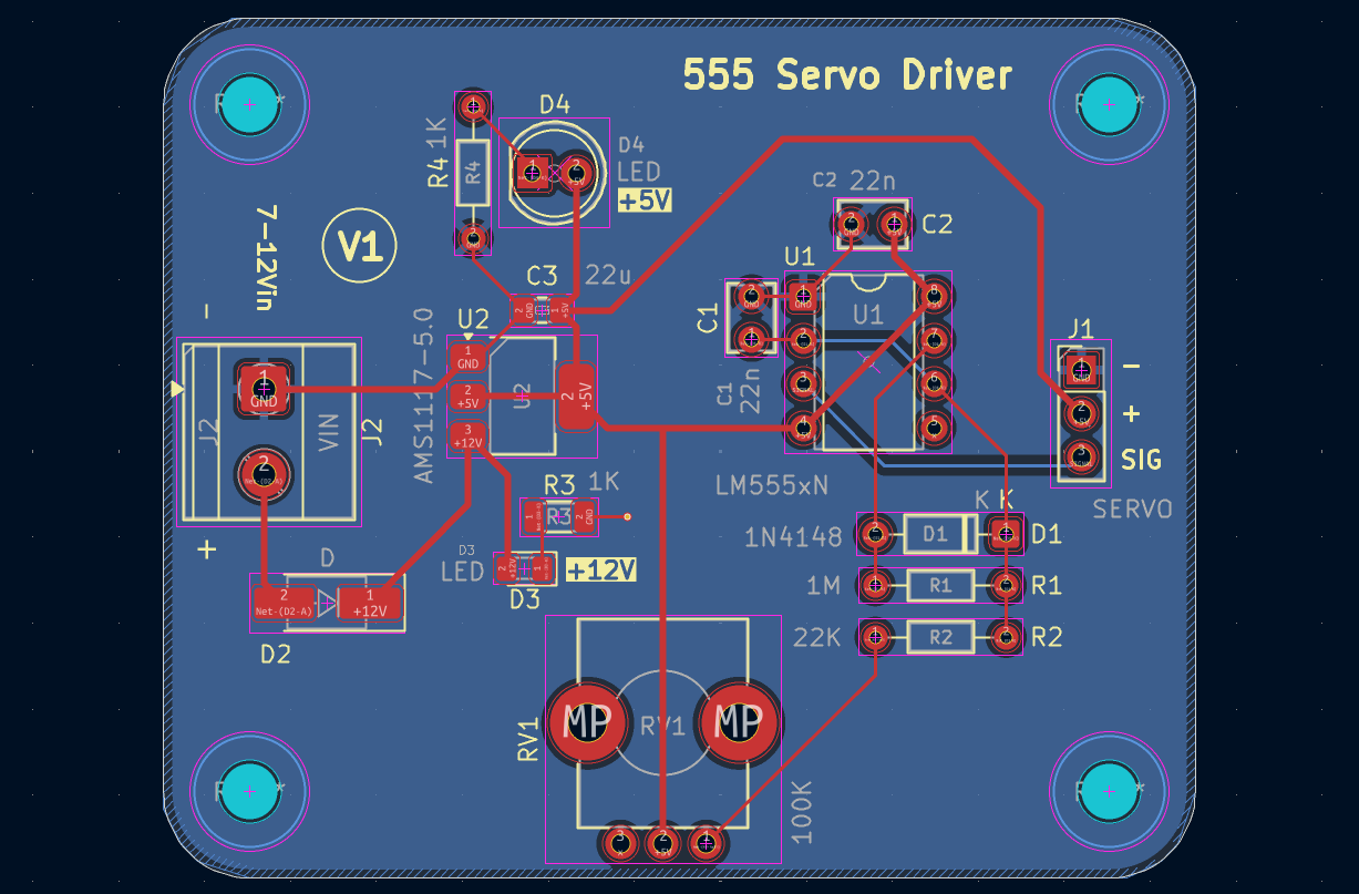 PCB layout view